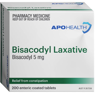 Apohealth Bisacodyl Laxative 5mg 200 Tablets