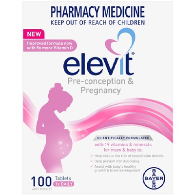 Elevit Pre-conception and Pregnancy 100 Tablets