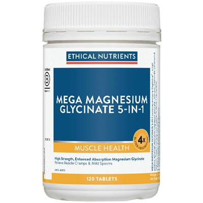 Ethical Nutrients Mega Magnesium Glycinate 5-in-1 120 Tablets