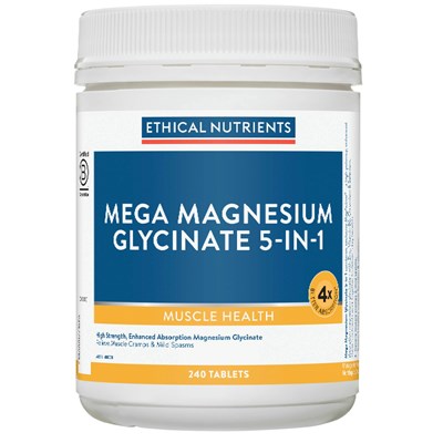 Ethical Nutrients Mega Magnesium Glycinate 5-in-1 240 Tablets