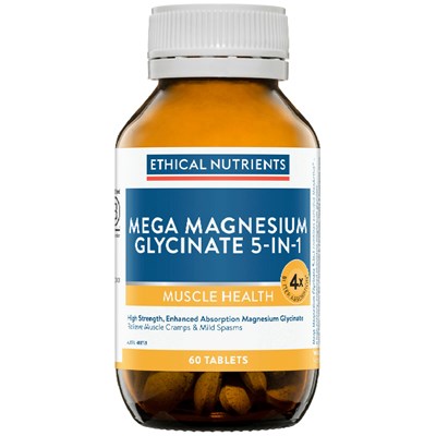 Ethical Nutrients Mega Magnesium Glycinate 5-in-1 60 Tablets