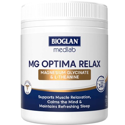 Medlab Mg Optima Relax Lemon Lime Flavoured Powder 150g