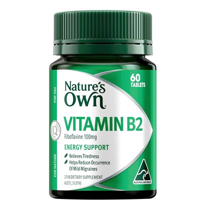 Nature's Own Vitamin B2 100mg 60 Tablets