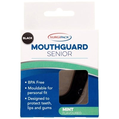 SurgiPack Senior Mouthguard Black