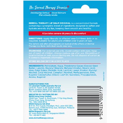 Dermal Therapy Lip Balm 10g