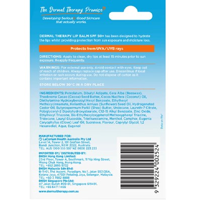 Dermal Therapy Lip Balm SPF 50+ 10g
