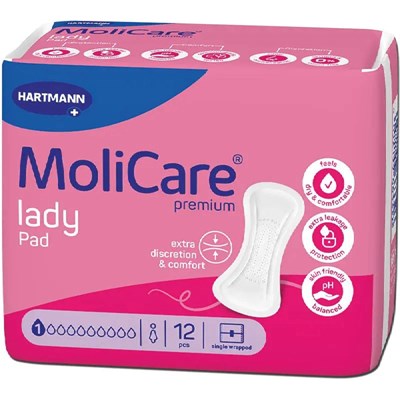 MoliCare Premium Lady Pad 1 Drop 12 Pack