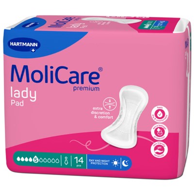 MoliCare Premium Lady Pad 5 Drops 14 Pack