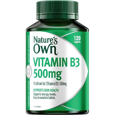 Nature's Own Vitamin B3 500mg 120 Tablets