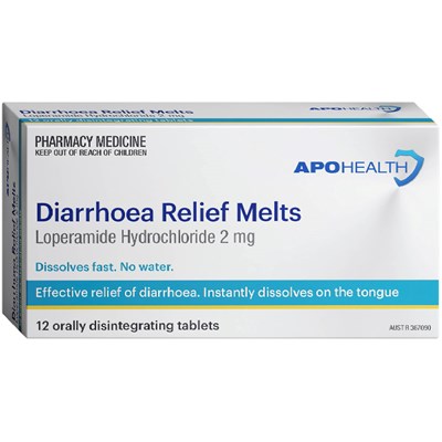 ApoHealth Diarrhoea Relief 12 Melts