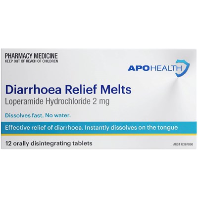 ApoHealth Diarrhoea Relief 12 Melts
