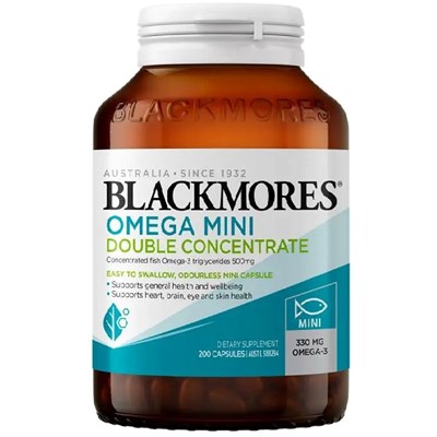 Blackmores Omega Mini Double Concentrate 200 Capsules