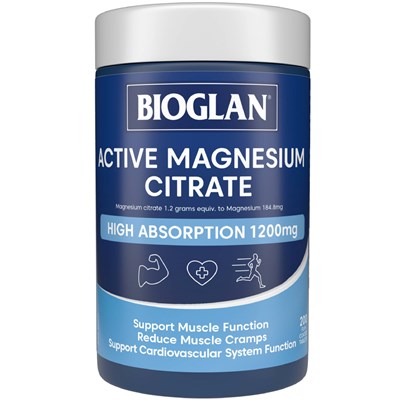 Bioglan Active Magnesium Citrate 200 Tablets