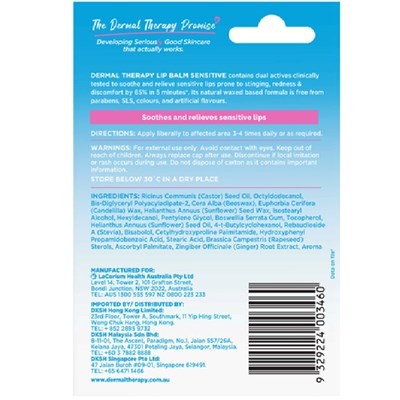 Dermal Therapy Lip Balm Sensitive 10g