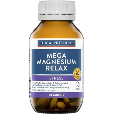 Ethical Nutrients Mega Magnesium Relax 60 Tablets