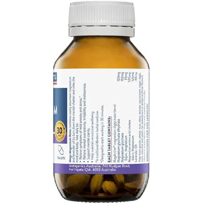 Ethical Nutrients Mega Magnesium Relax 60 Tablets