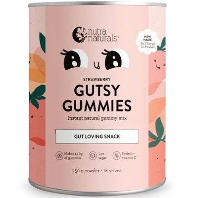Nutra Naturals Gutsy Gummies - Strawberry 150g
