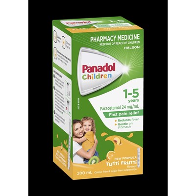 Panadol Children 1-5 Years Tutti Fruitti Flavour 200mL
