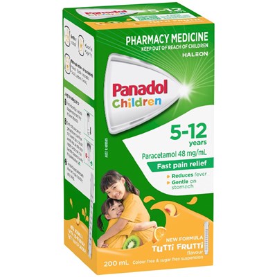 Panadol Children 5-12 Years Tutti Fruitti Flavour 200mL