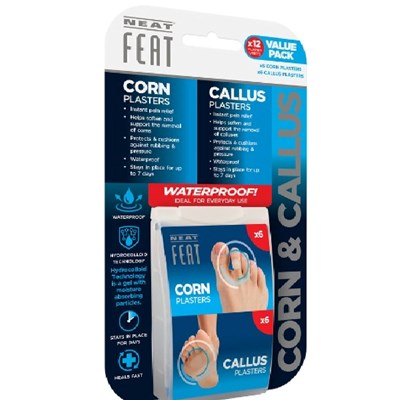 Neat Feat Corn & Callus Plasters 12 Pack