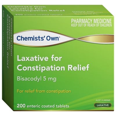 Chemists' Own Bisacodyl Laxative 200 Tablets