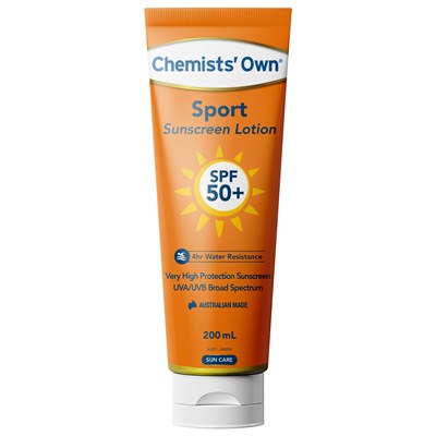 Chemists' Own Sport Sunscreen Lotion SPF50+ 200mL