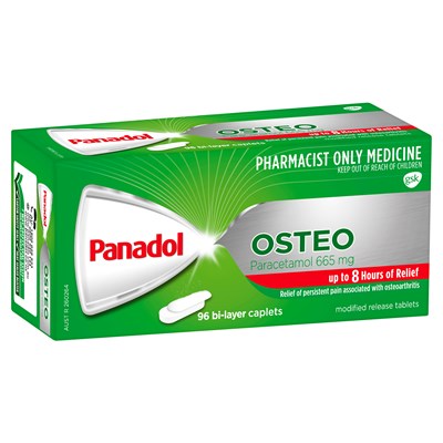 Panadol Osteo for Osteoarthritis Paracetamol 665mg 96 Caplets