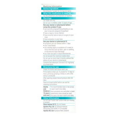 Sensease Nasal Allergy Relief Spray 140 Metered Sprays