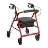 Aidacare Aspire Classic 6" Seat Walker (Red)