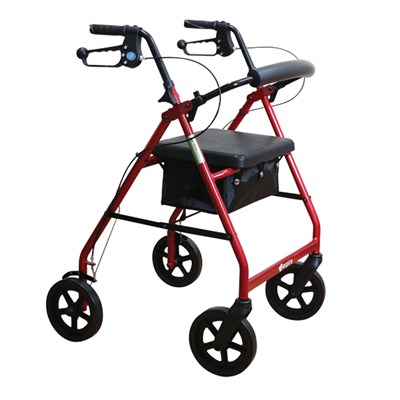 Aidacare Aspire Classic 8" Seat Walker (Red)