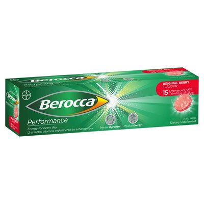 Berocca Performance Original Berry Flavour 15 Effervescent Tablets