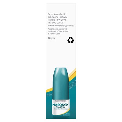 Nasonex Allergy Non-Drowsy 24 Hour Nasal Spray 65 Sprays