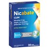 Nicabate Gum 2mg Regular Strength Fresh Mint 30 Pack