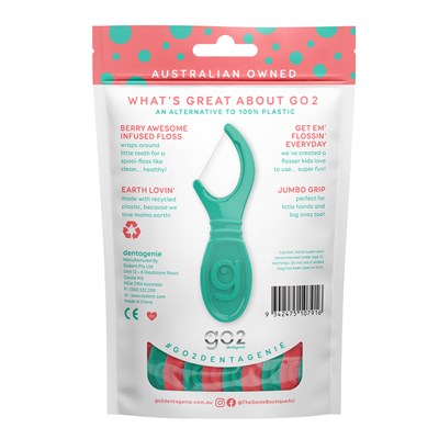 Go2 Dentagenie Kiddo Flossers Berry Awesome 36PK