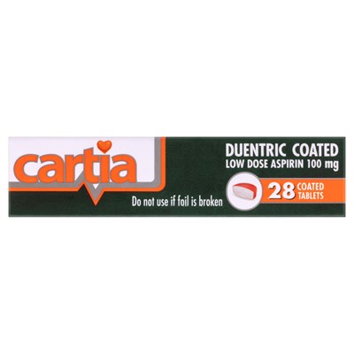 Cartia Low Dose Aspirin 28 Tablets