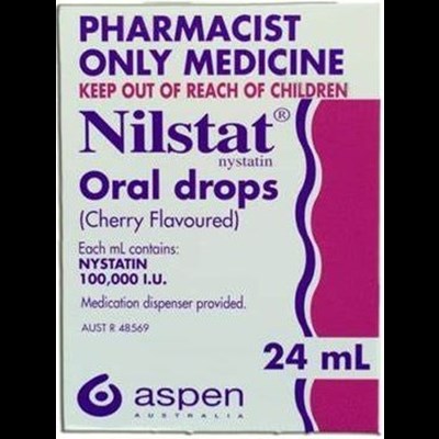 Nilstat (nystatin) 100,000 IU Oral Drops 24mL