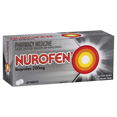 Nurofen Anti-Inflammatory Pain Relief 200mg Ibuprofen 48 Tablets