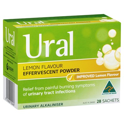 Ural Effervescent Lemon Powder 4g x 28 Sachets