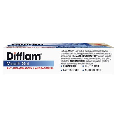 Difflam Mouth Gel Peppermint Flavour 10g