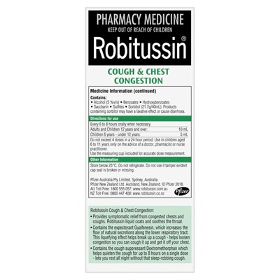 Robitussin Cough & Chest Congestion Liquid 200mL