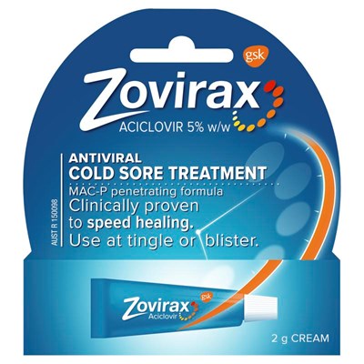Zovirax Cold Sore Cream Tube 2g