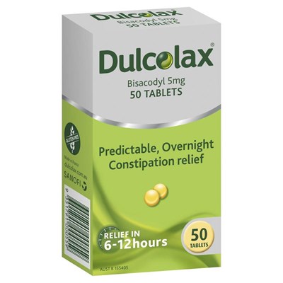 Dulcolax (Bisacodyl) 5mg Tablets 50