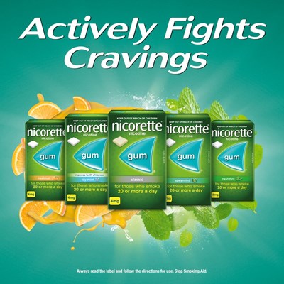 Nicorette Gum Classic 2mg Regular Strength 30 Pack