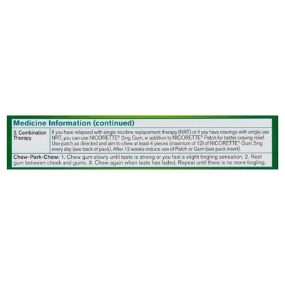 Nicorette Gum Classic 2mg Regular Strength 30 Pack