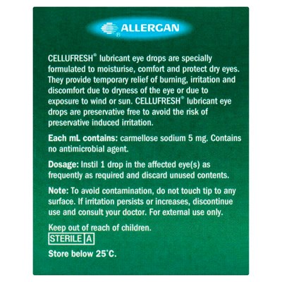 Cellufresh Lubricant Eye Drops 30 x 0.4mL