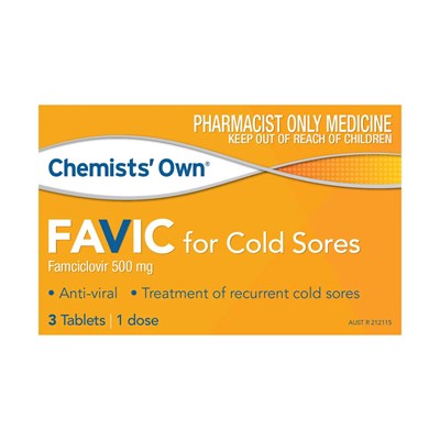Chemists' Own Favic For Cold Sores 3 Tablets