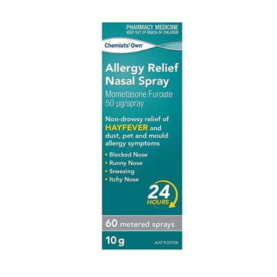 Chemists' Own Mometasone Nasal Allergy Relief 50mcg 60 Sprays
