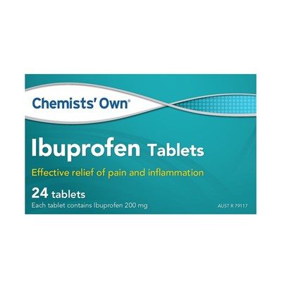 Chemists' Own Ibuprofen 200mg 24 Tablets