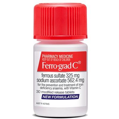 Ferro-grad C Iron & Vitamin C 30 Tablets