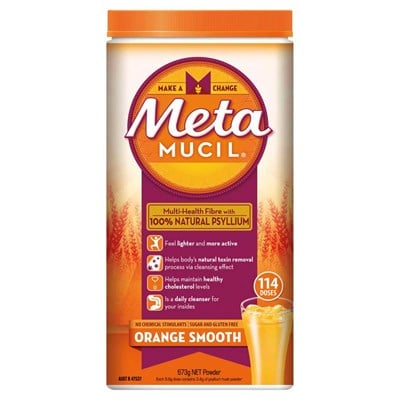 Metamucil Multi-Health Fibre Orange Smooth 114 Dose